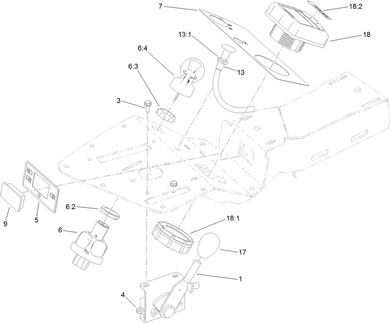 Ignition, Throttle and Choke Control Assembly
