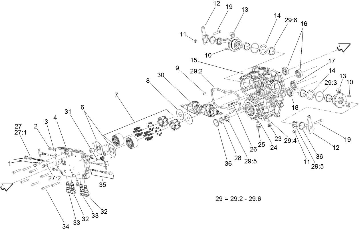 Center Section Assembly Transmission Assembly No. 120-9140