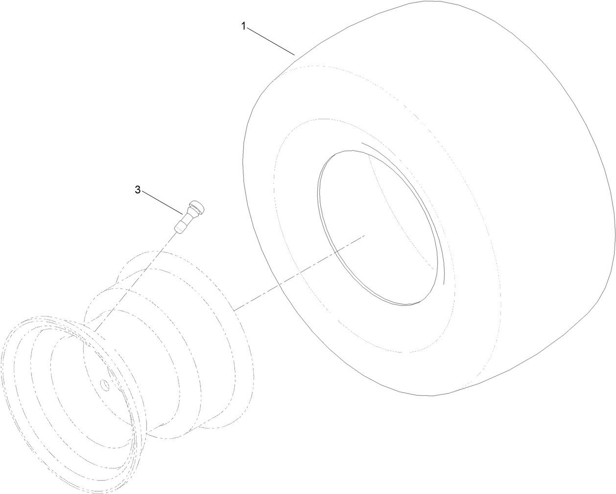 4 Ply Wheel and Tire Assembly No. 119-8908
