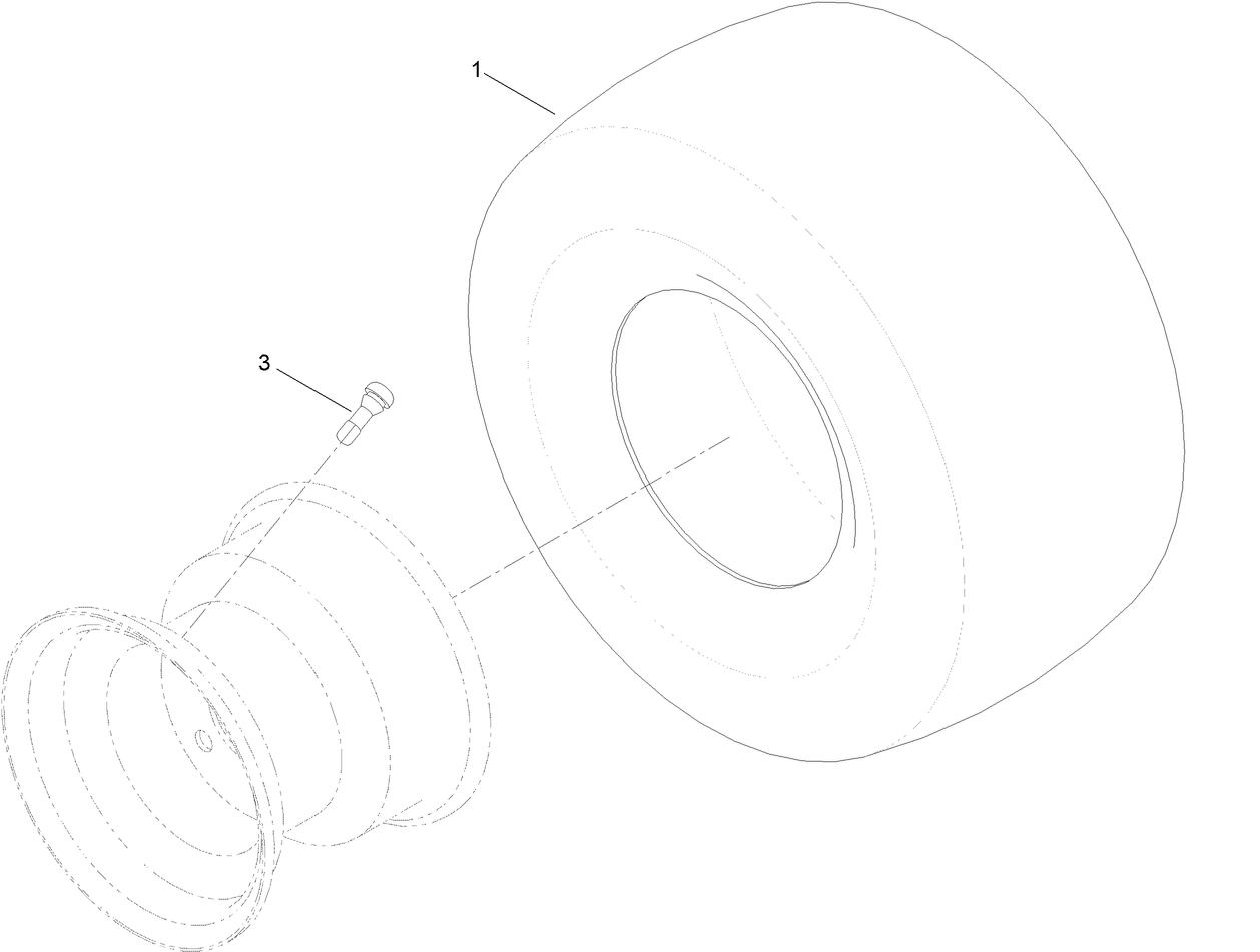 2 Ply Wheel and Tire Assembly No. 131-3672