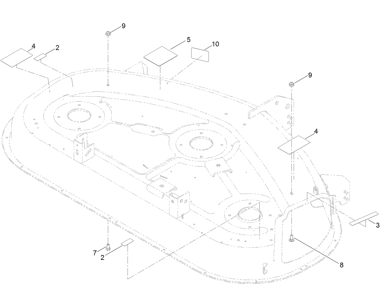 50 Inch Deck Decal Assembly No. 131-3606