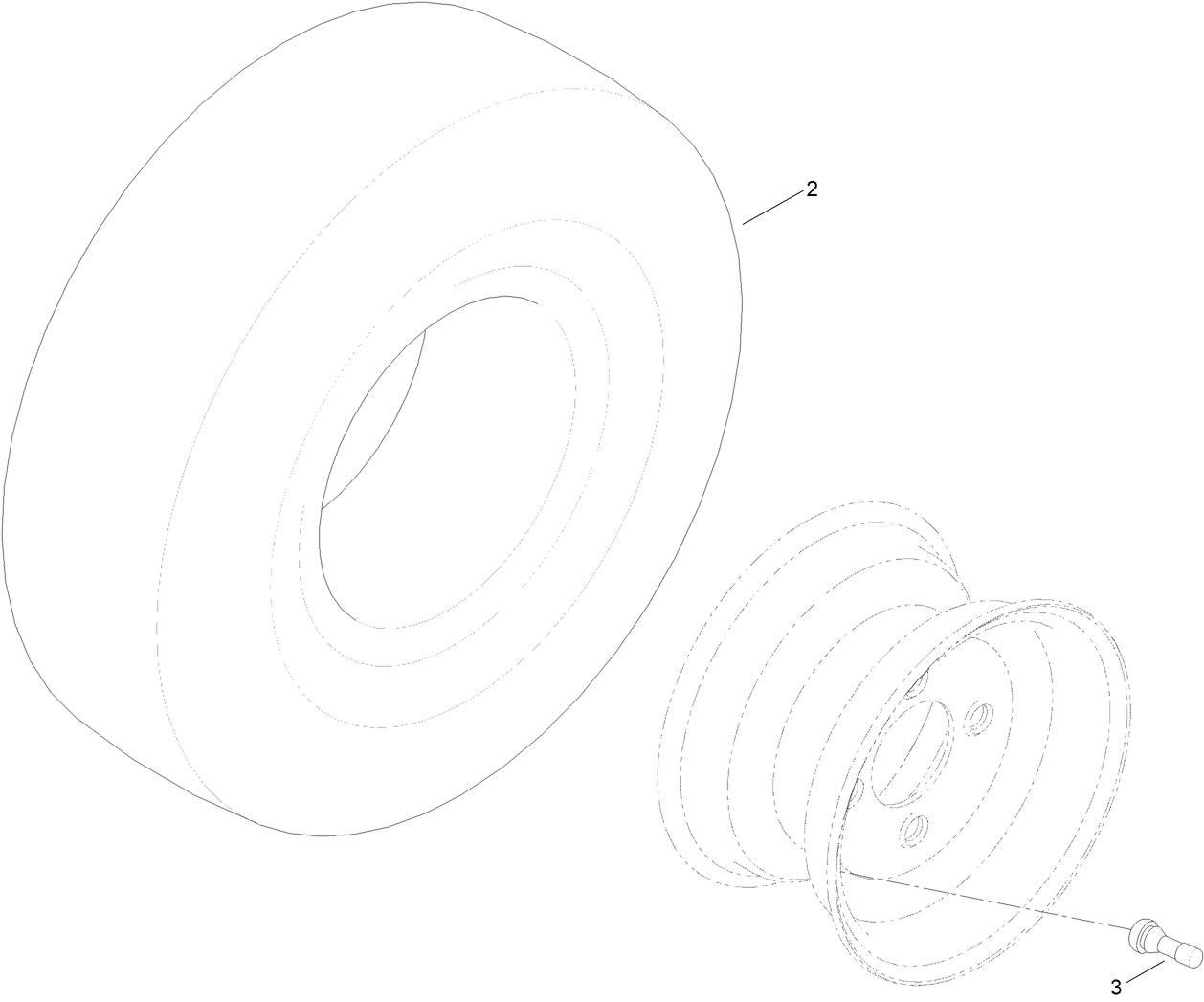 4 Ply Wheel and Tire Assembly