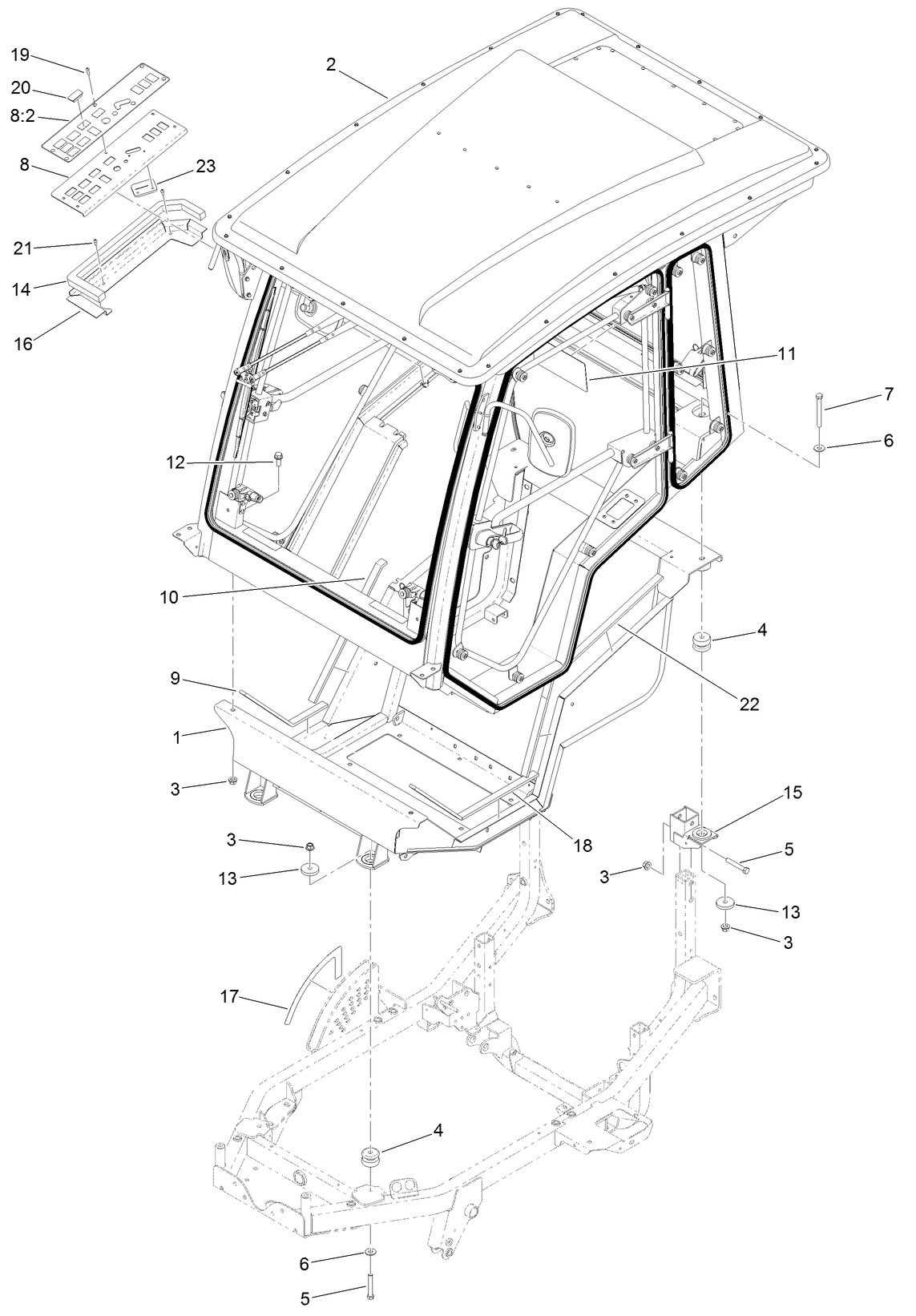 Cab Mounting Assembly