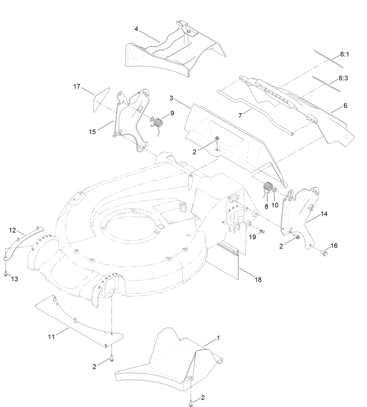 Rear Door and Mulch Plug Assembly