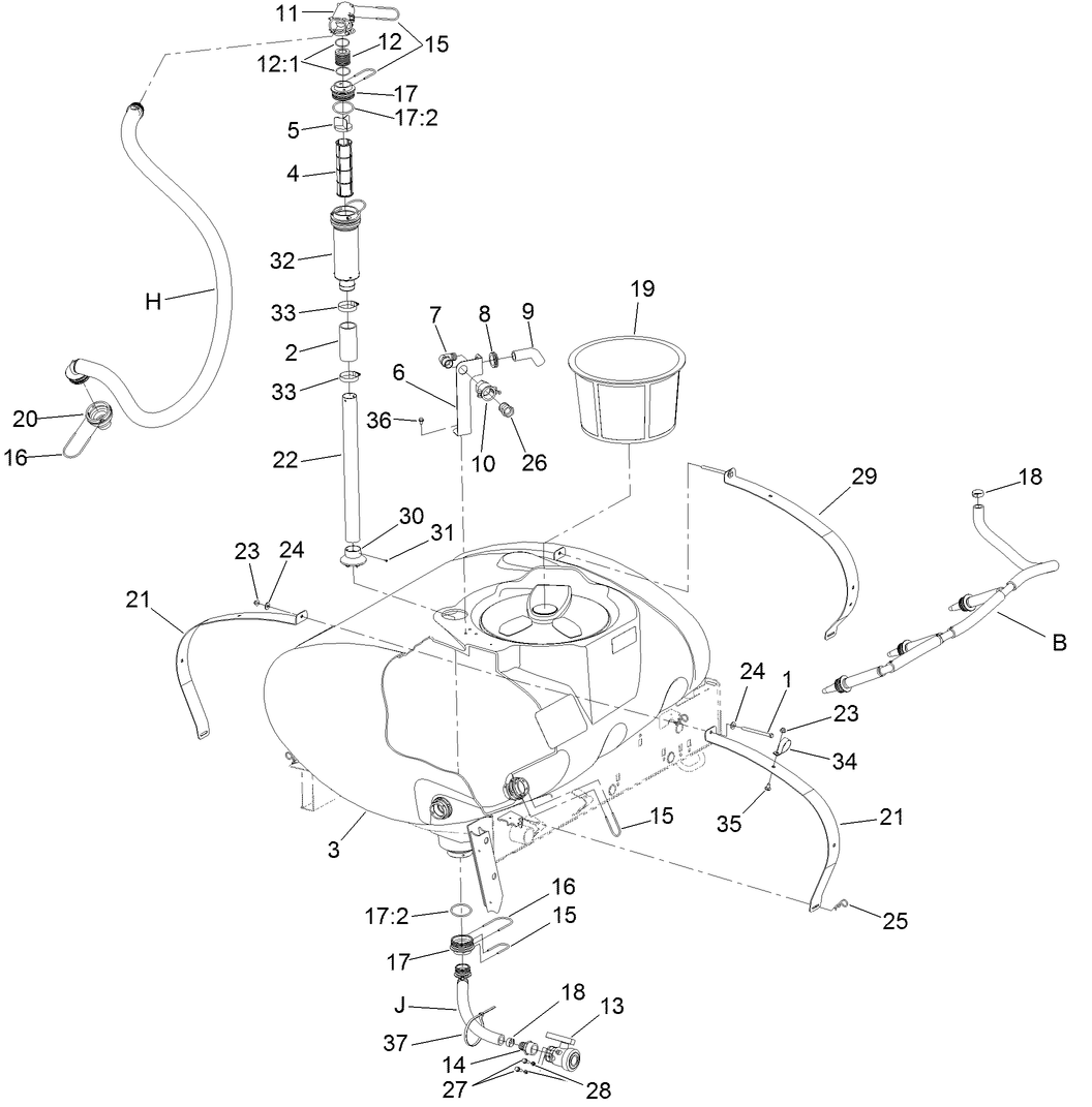 Spray Tank Assembly