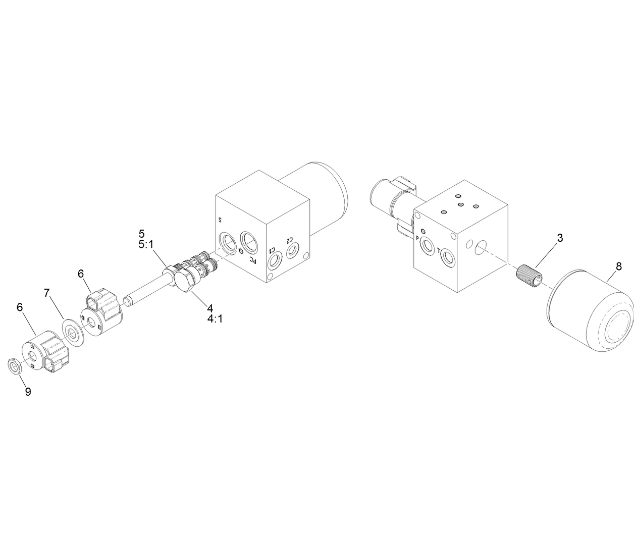 Hydraulic Manifold Assembly No. 127-7858