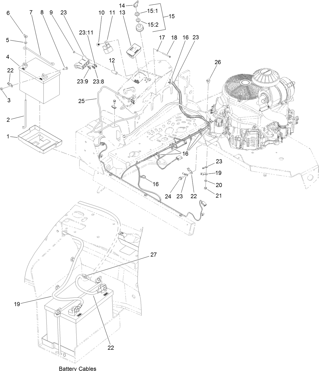 Battery and Electrical System Assembly