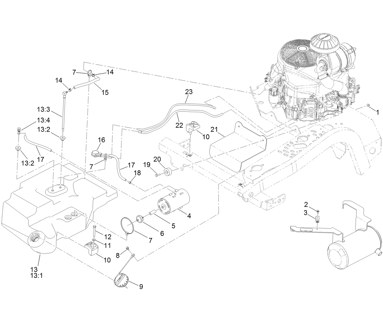 Fuel Tank and Emissions Recovery Assembly