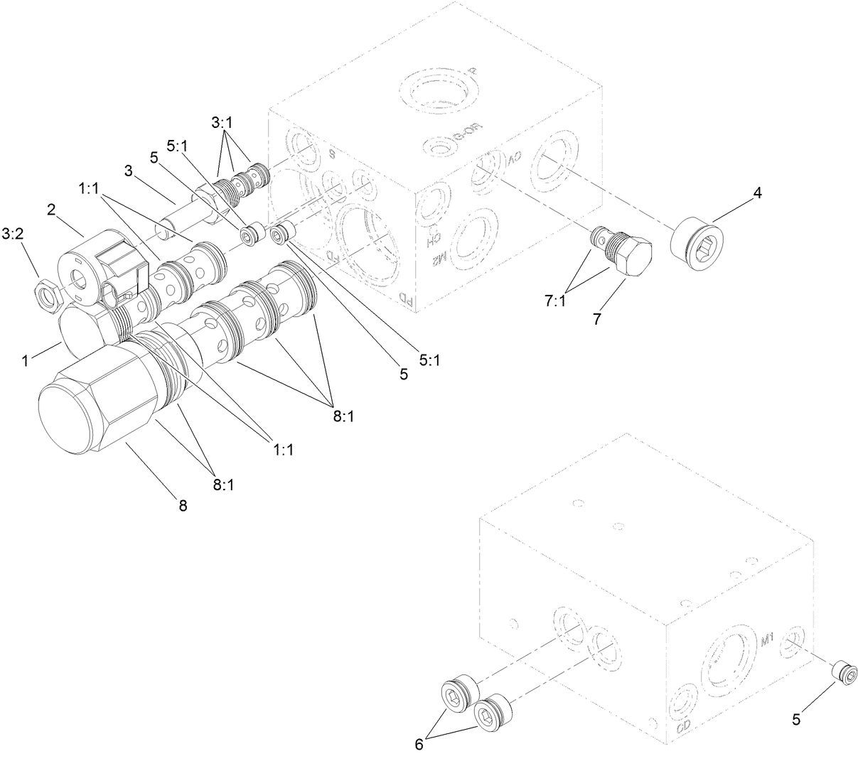 Hydraulic Traction Manifold Assembly No. 110-6062