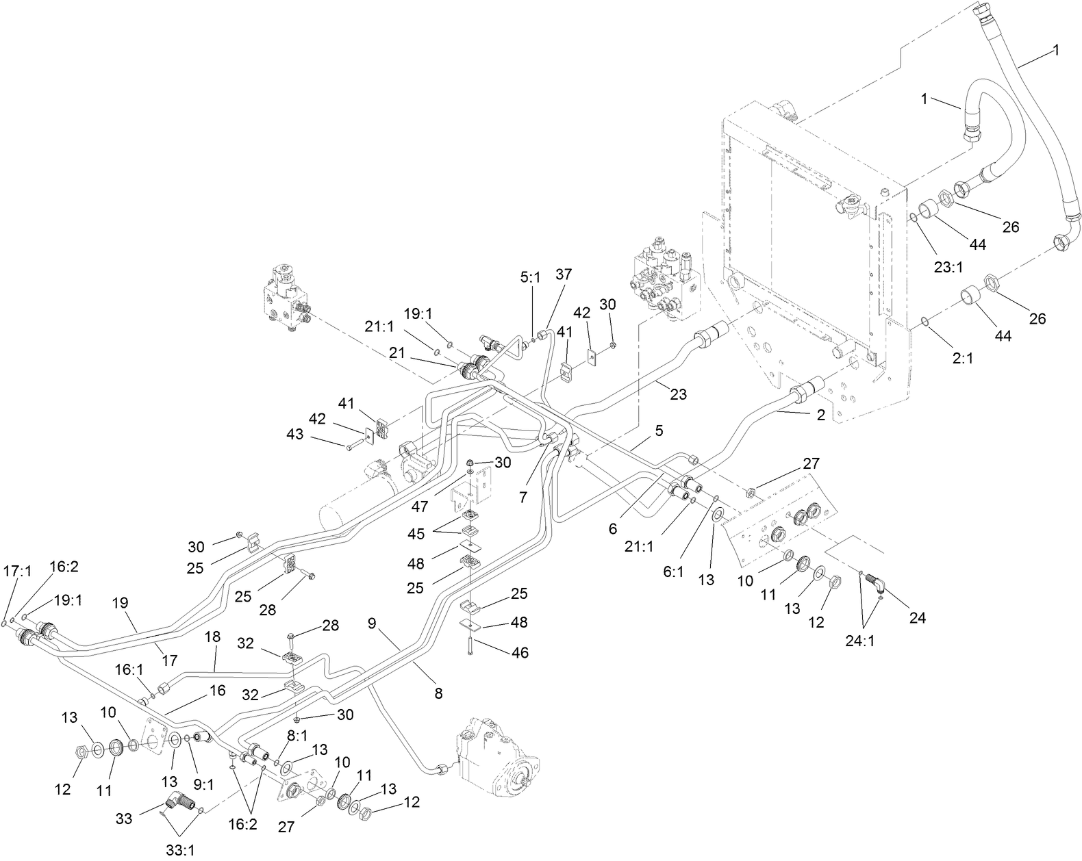 Hydraulic Mow Circuit Assembly