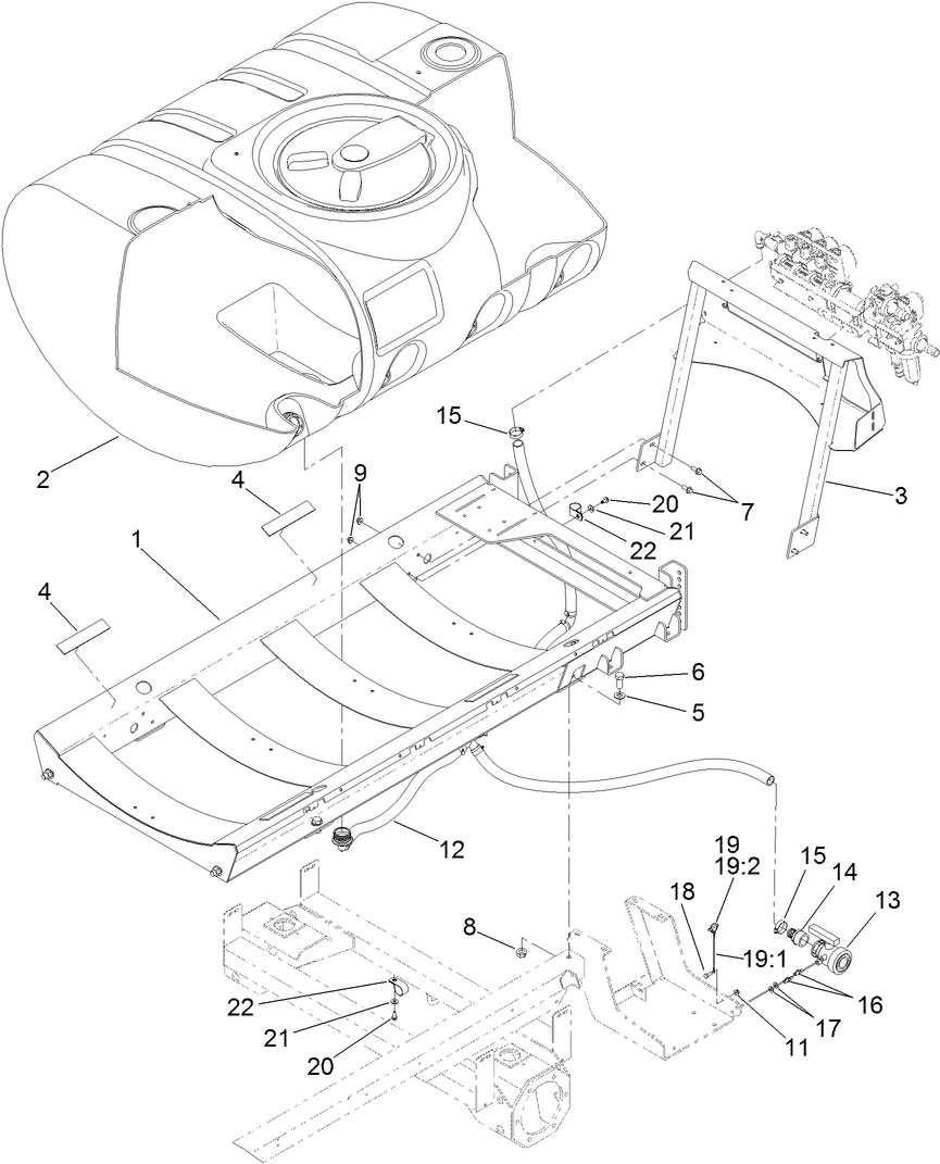 Tank and Saddle Assembly