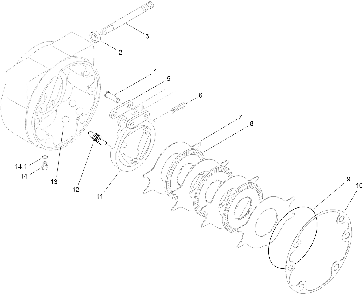 LH Brake Assembly No. 100-3070-03