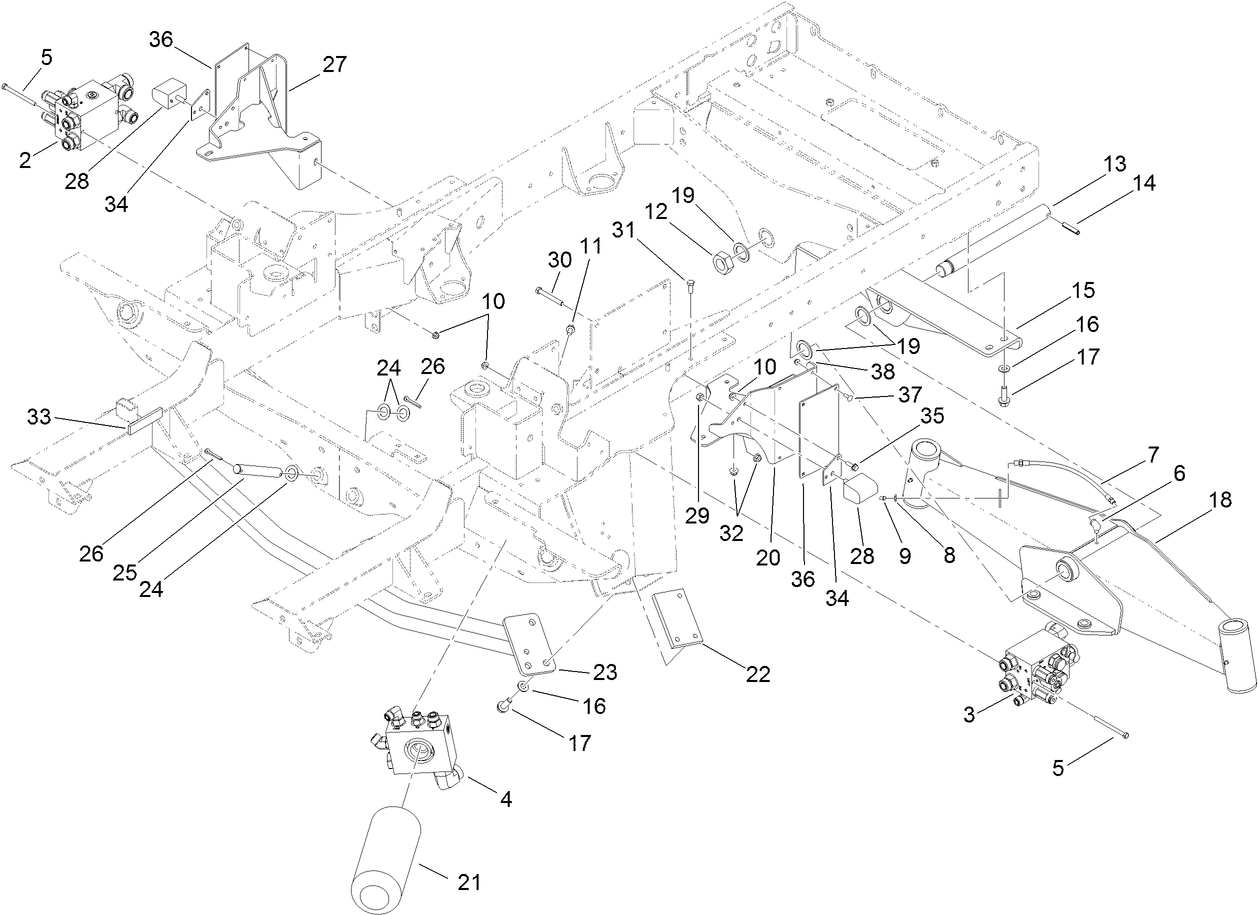 Frame and Rear Axle Assembly