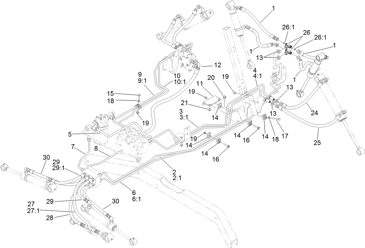 Deck Lift Hydraulic Assembly