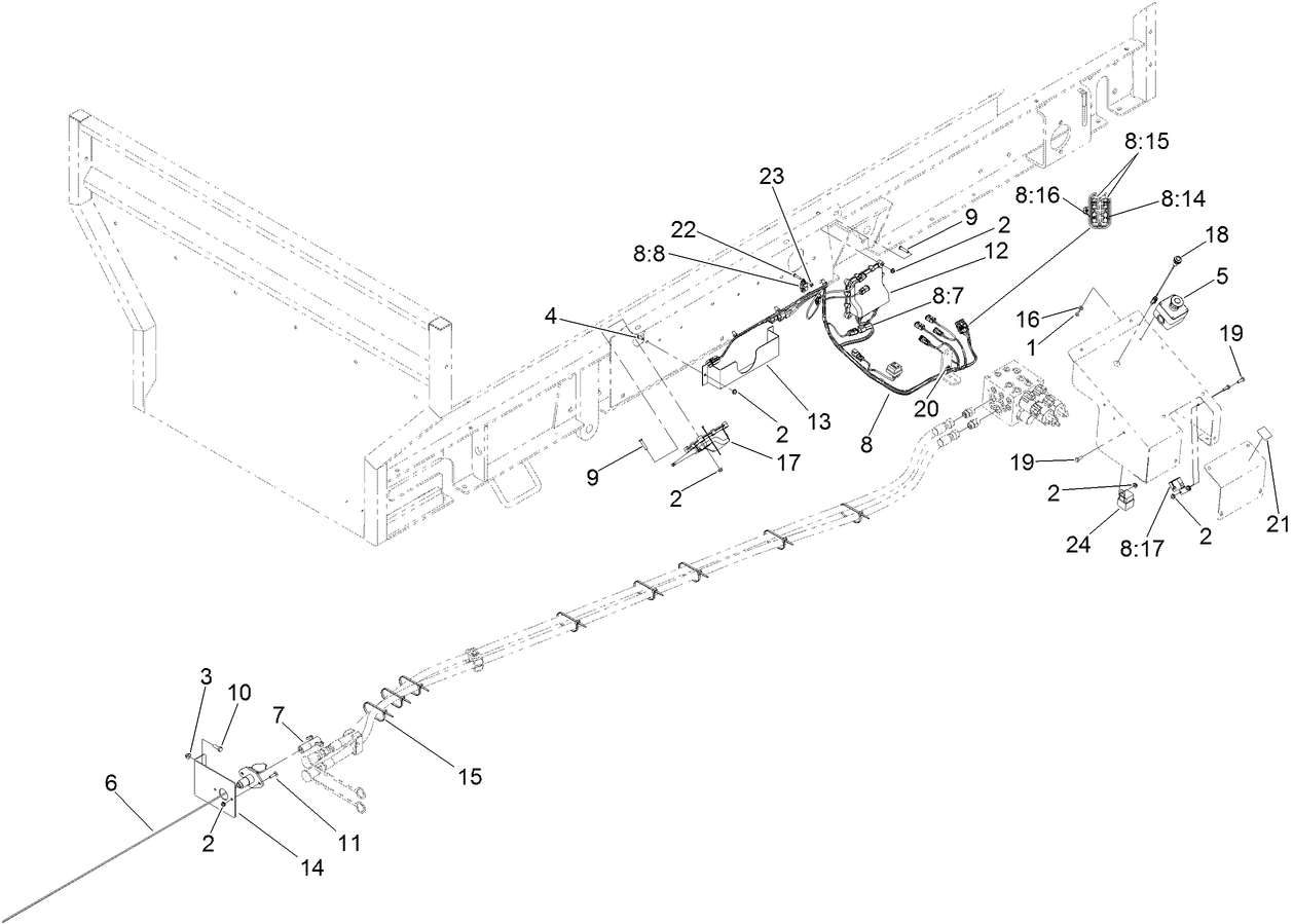 Wire Harness and Pocket Control Assembly