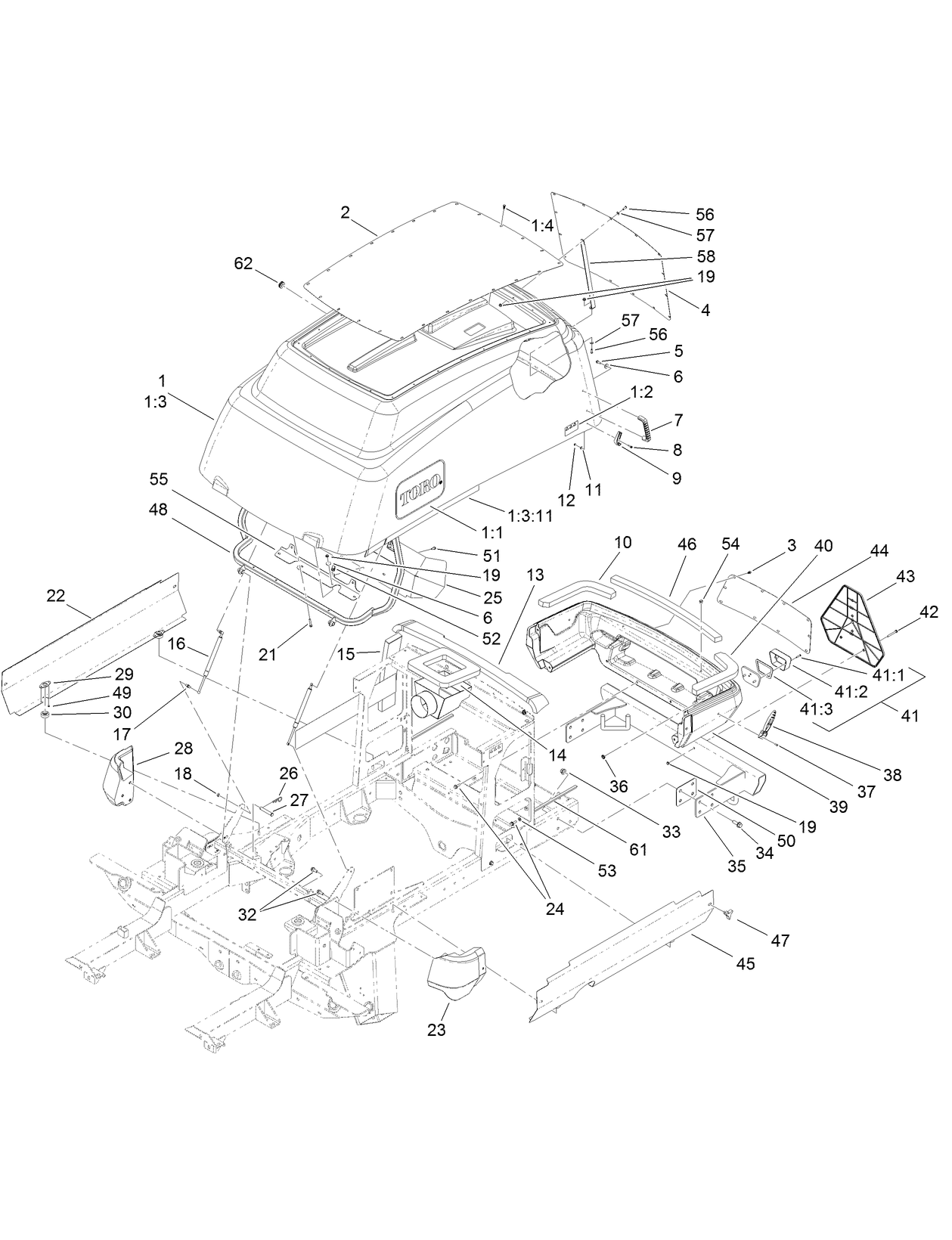 Hood and Bumper Assembly