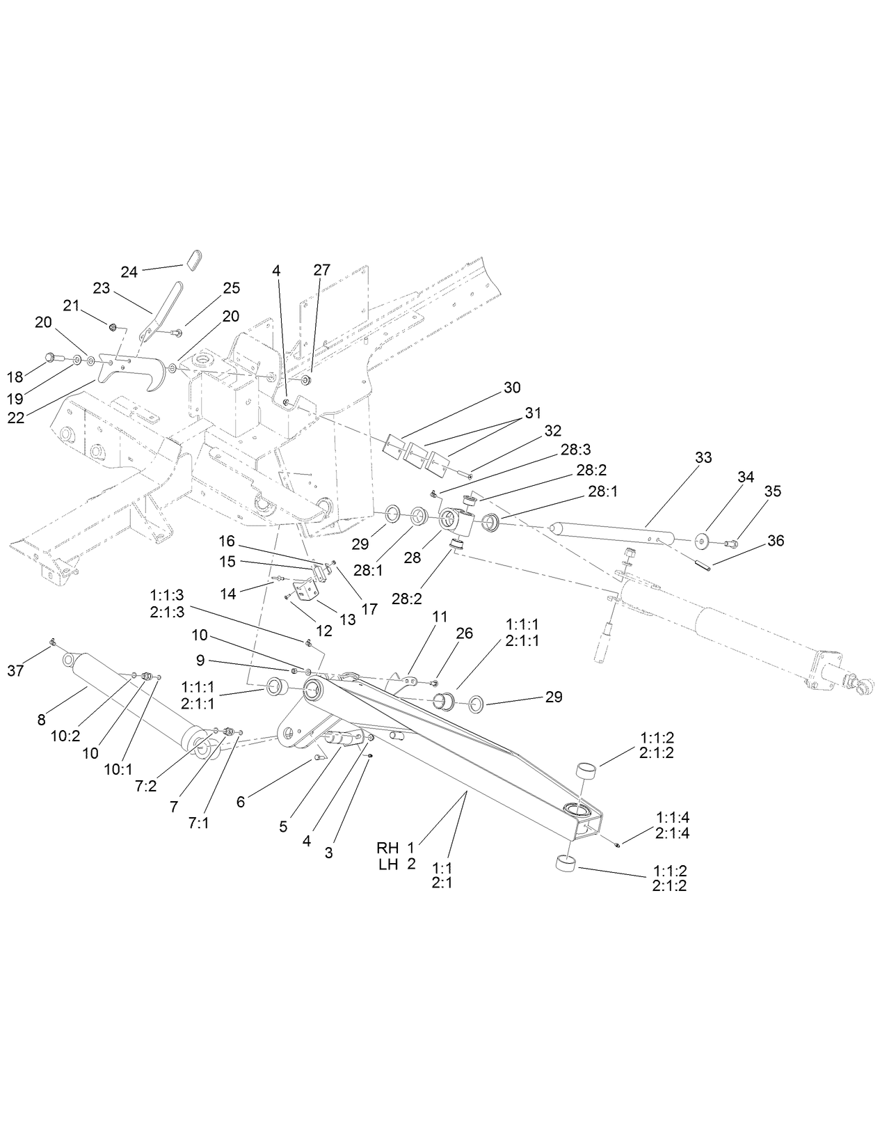 Wing Lift Arm Assembly