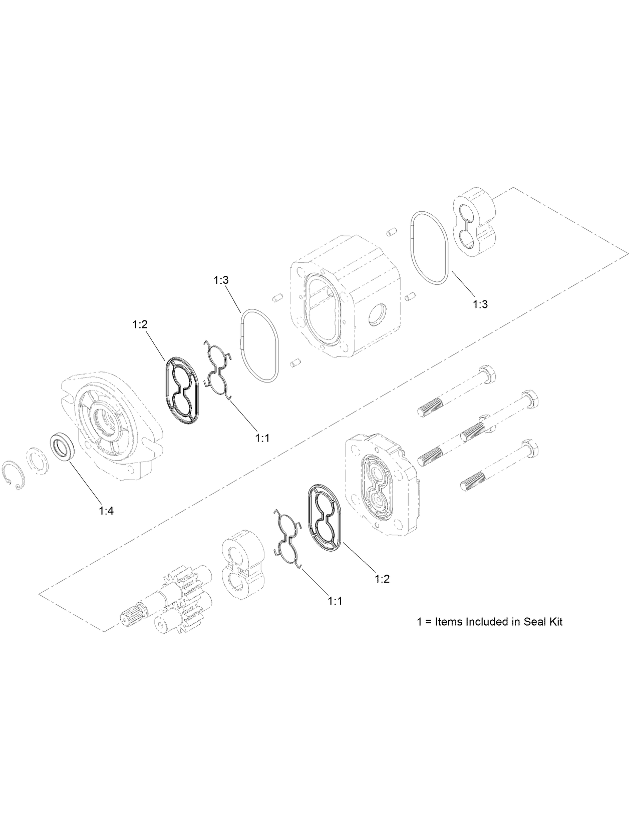 Hydraulic Gear Motor Assembly No. ST58875