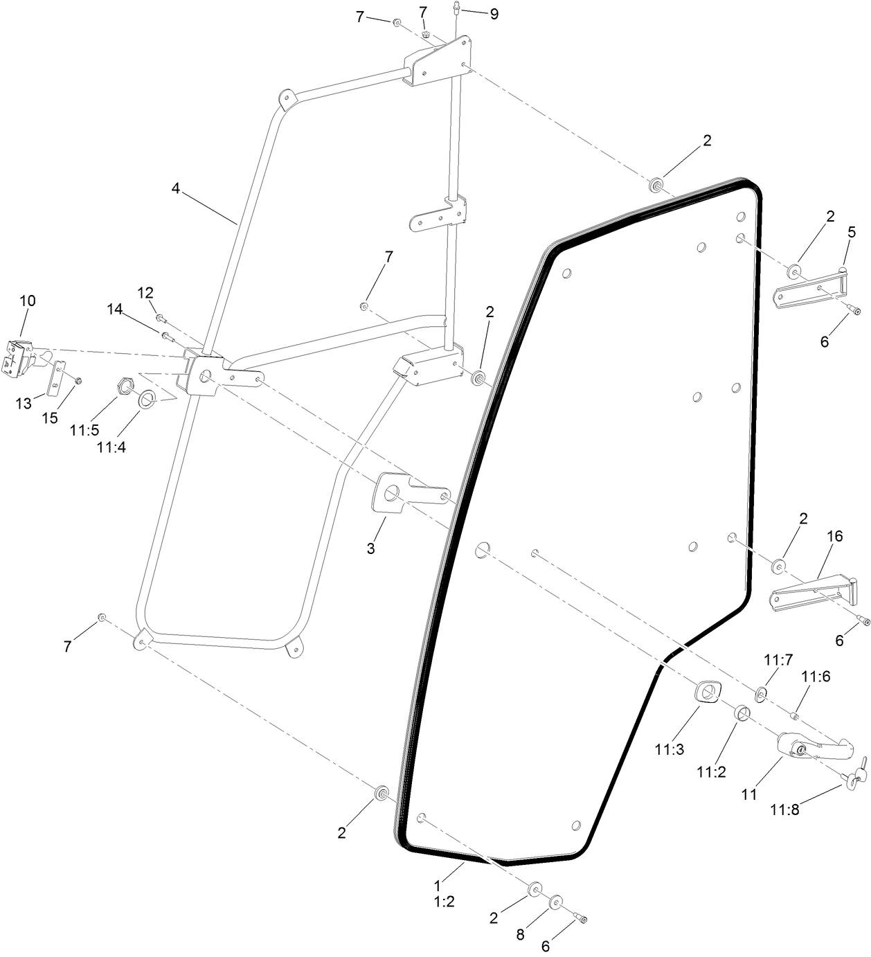 Left Hand Door Assembly