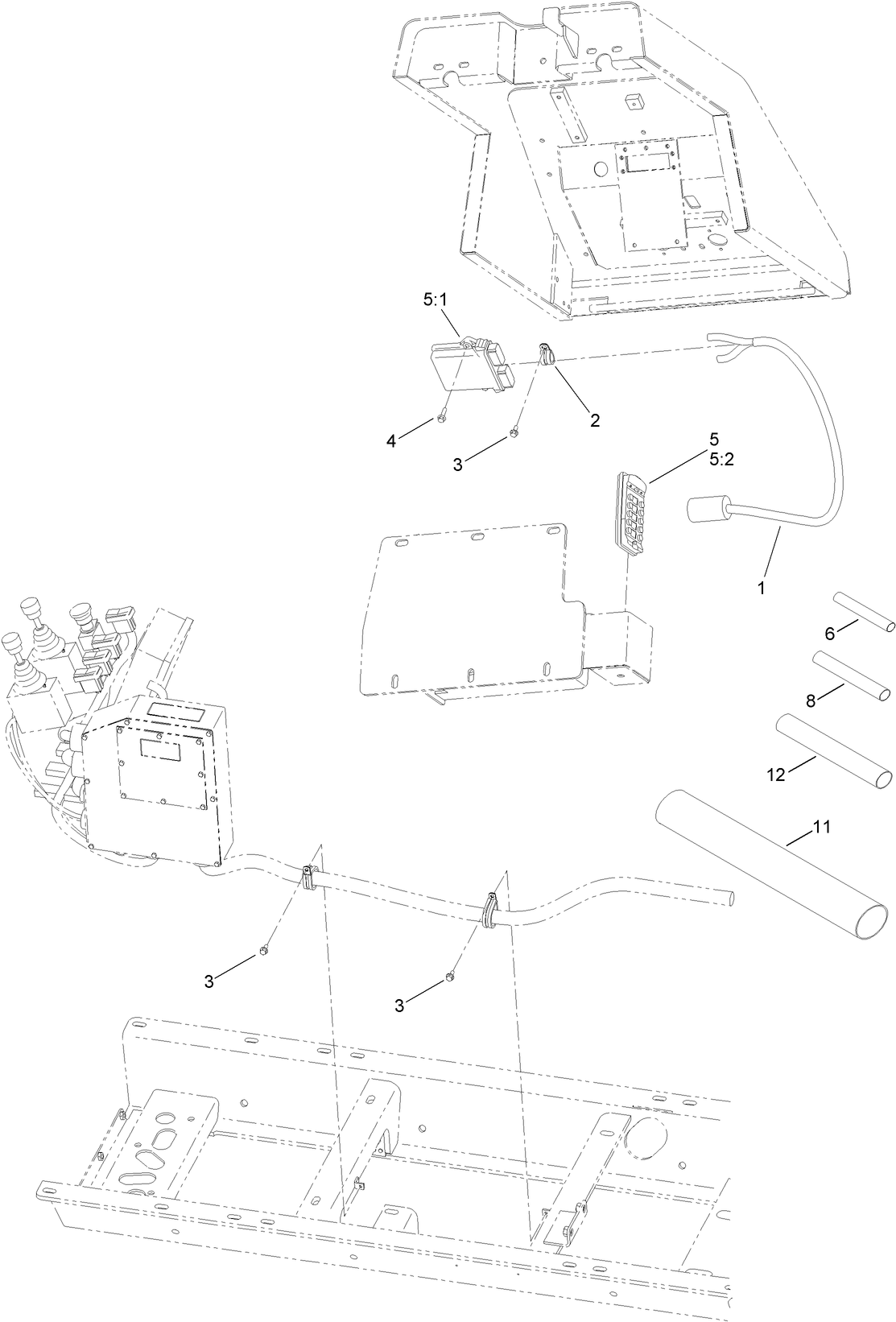 Radio and Cable Assembly