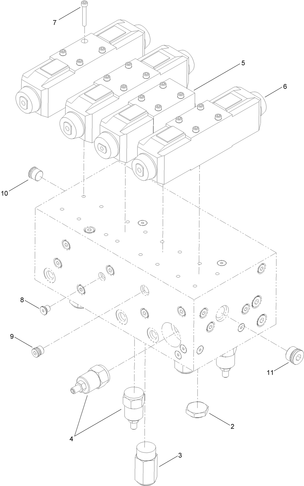 Hydraulic Manifold Assembly No. ST50269