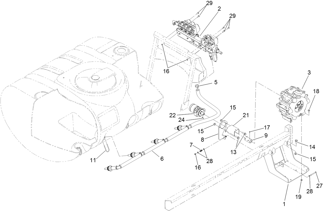 Spray Pump and Valve Assembly