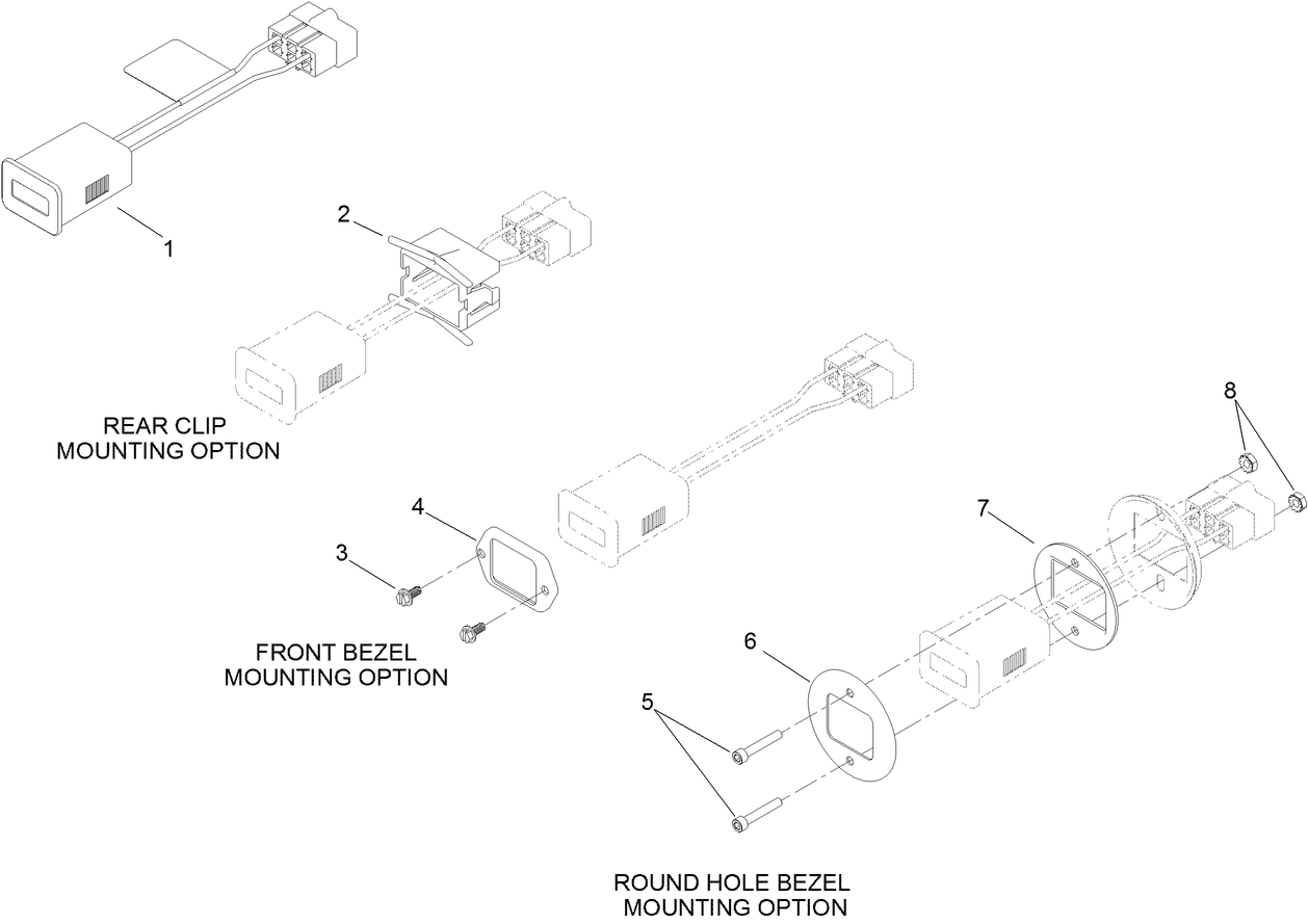 Hour Meter Mounting Kit No. 115-4754