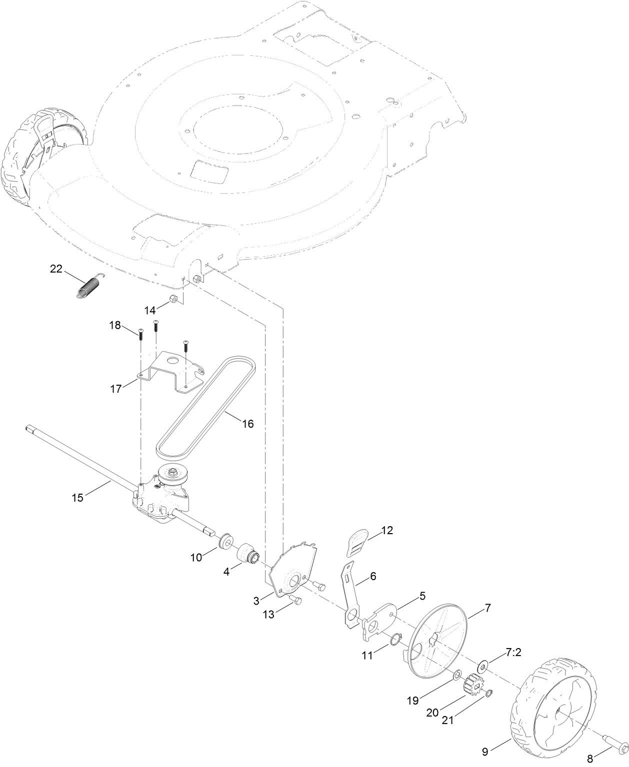 Transmission and Front Wheel Drive Assembly