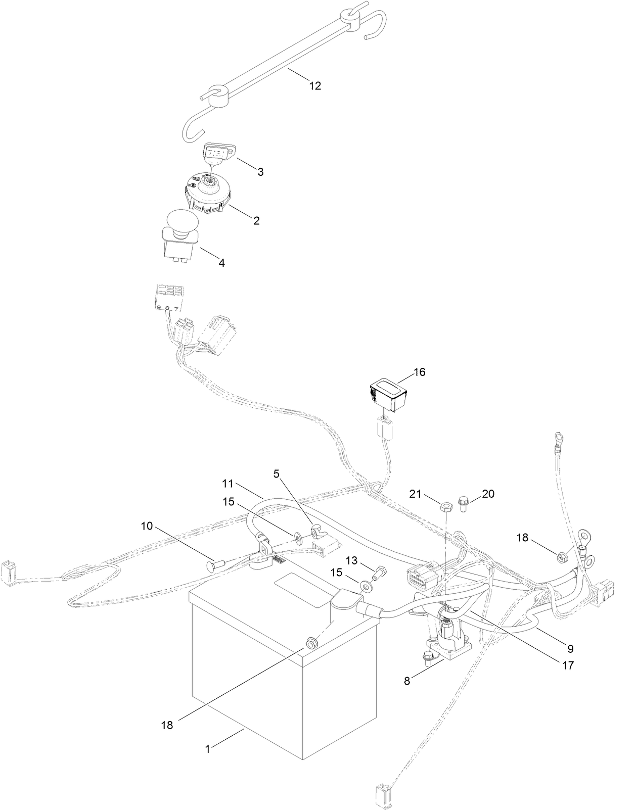 Battery and Electrical Assembly