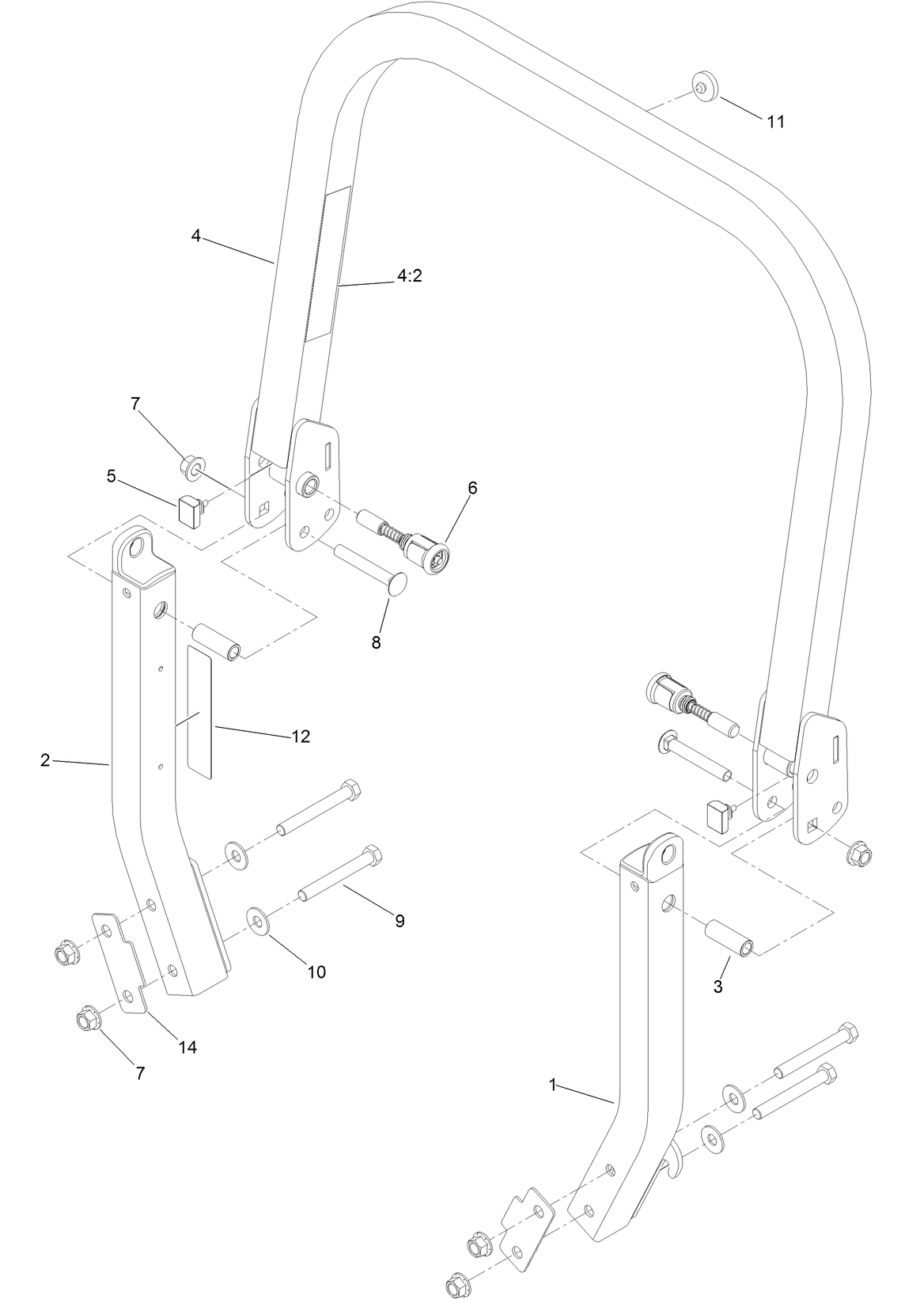 Roll-Over Protection System Assembly No. 116-0232