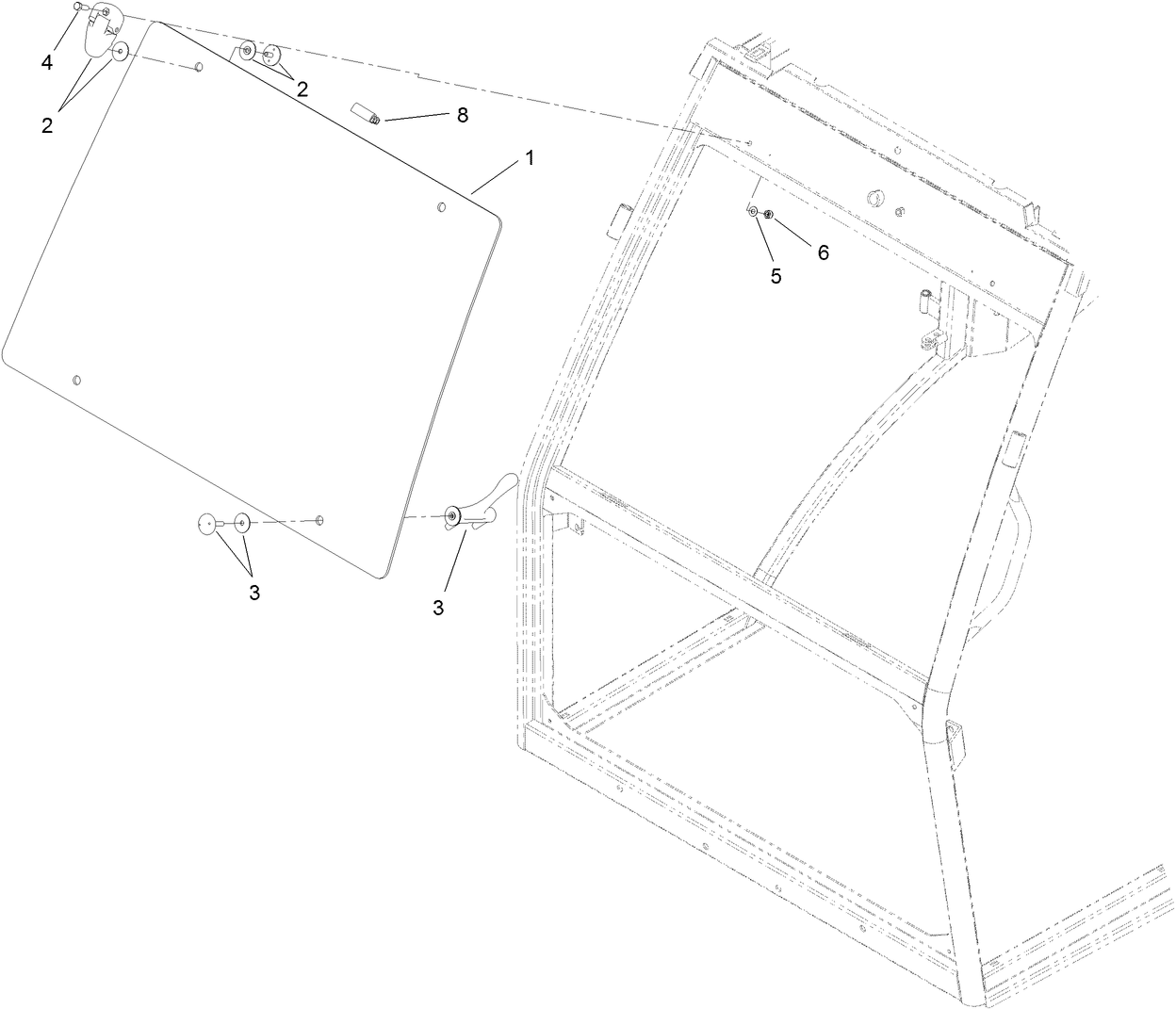 Top-Front Window Assembly