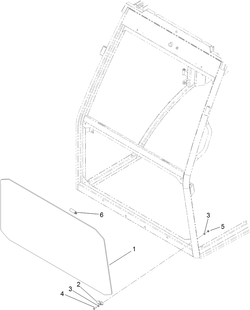 Bottom-Front Window Assembly