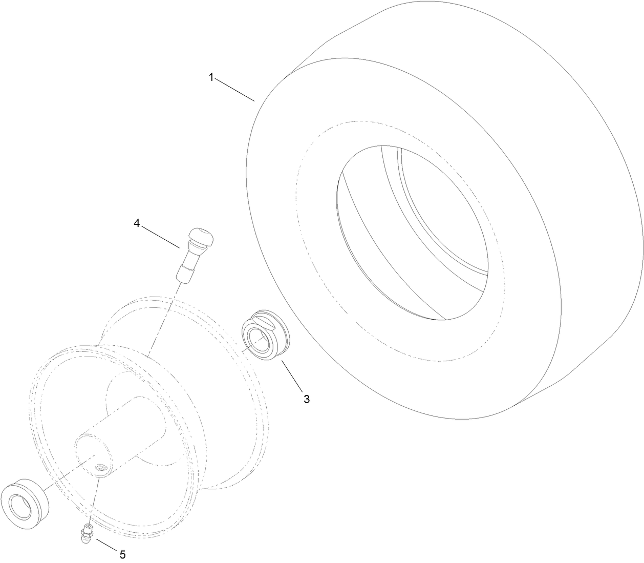13 Inch Wheel and Tire Assembly No. 119-3473