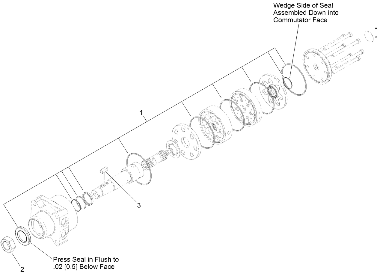 Hydraulic Motor Assembly No. 120-6718 (CCW)