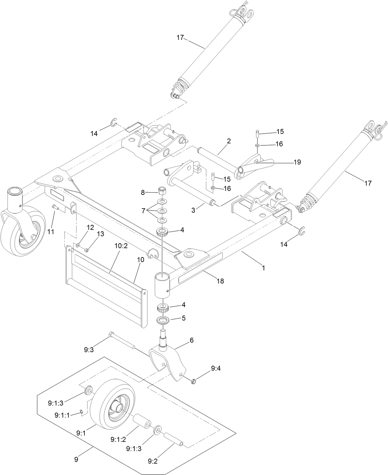 Deck Support Frame Assembly No. 130-2892