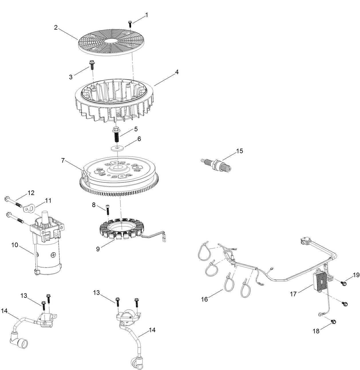 Ignition and Electrical  Engine Assembly No. 127-9041