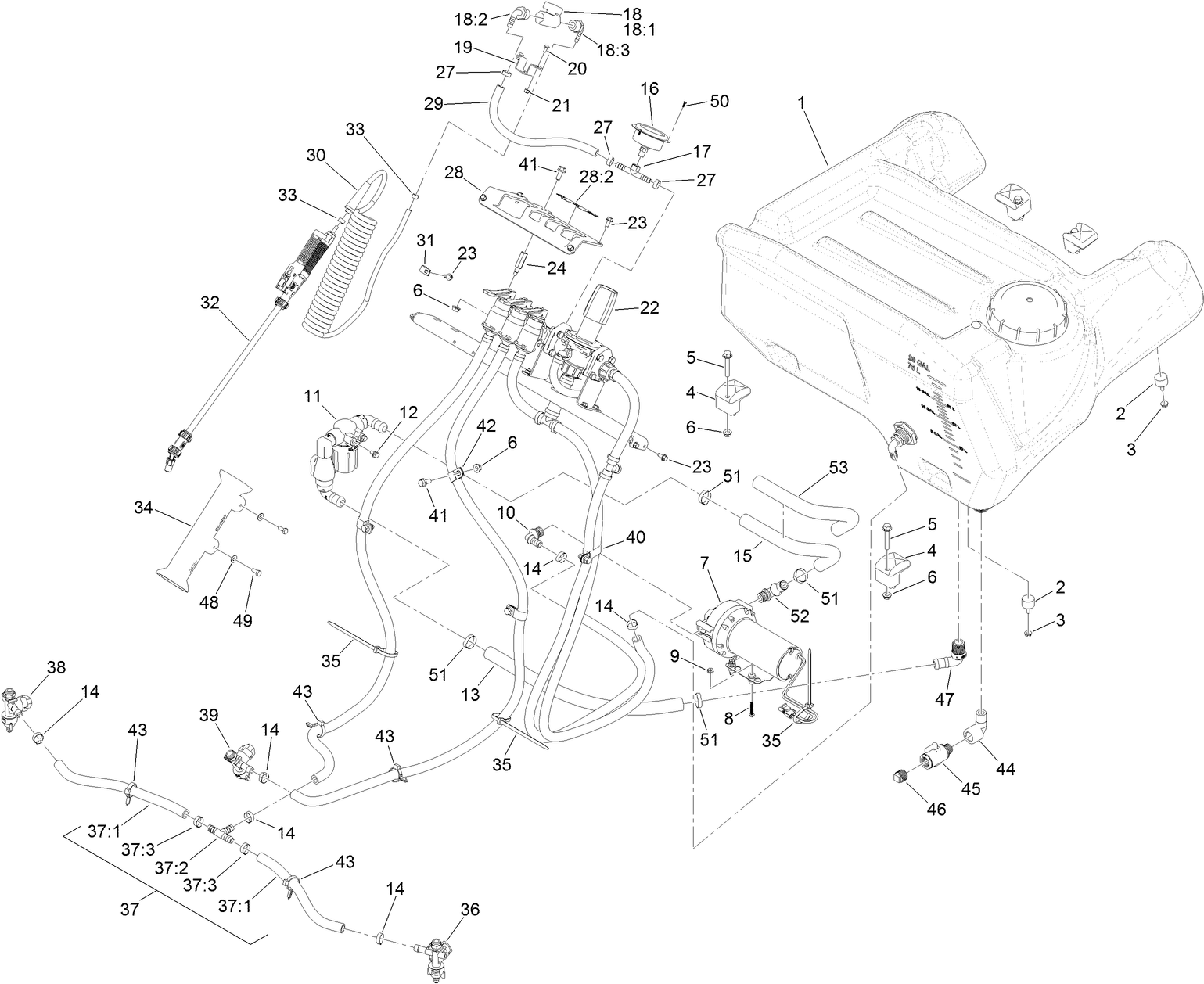 Spray System Assembly