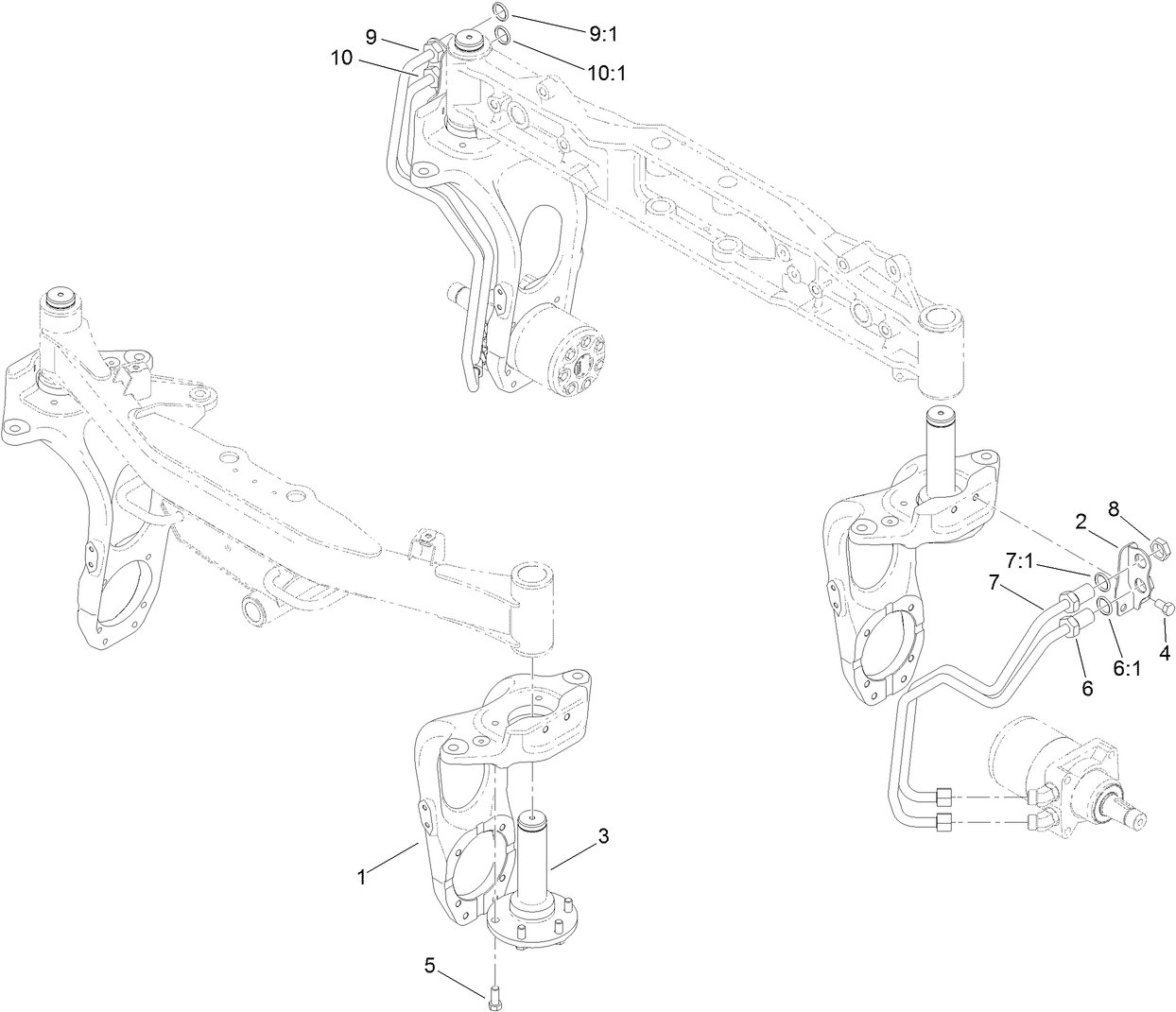 2 Wheel Drive Steering Assembly