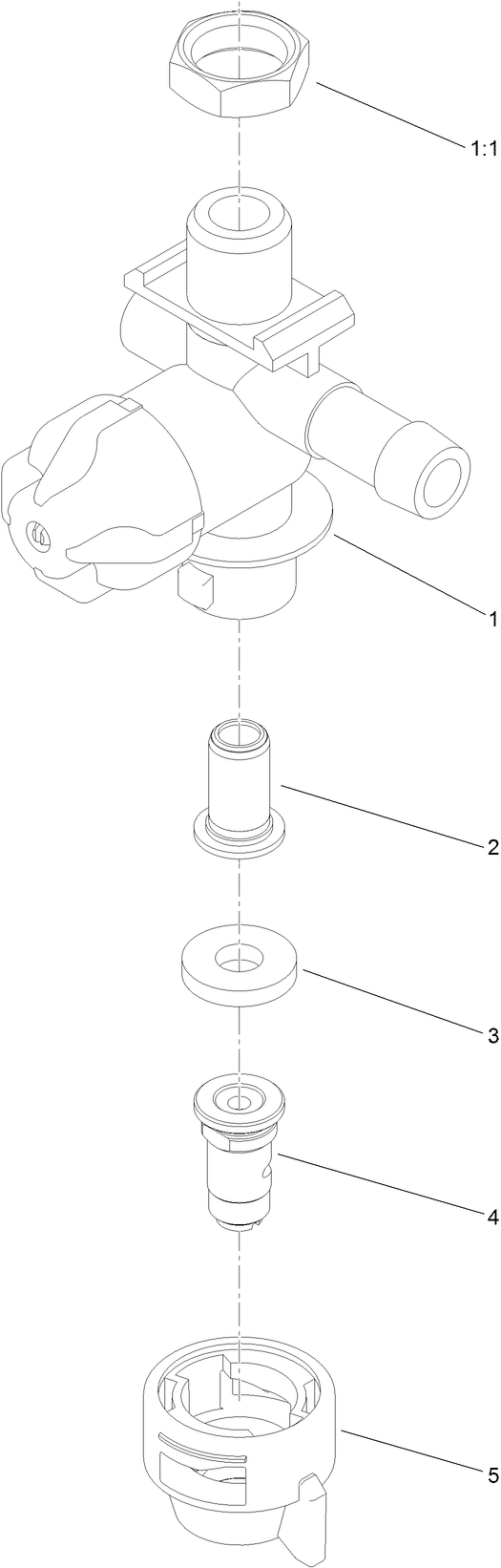 Left Nozzle Assembly No. 126-3667
