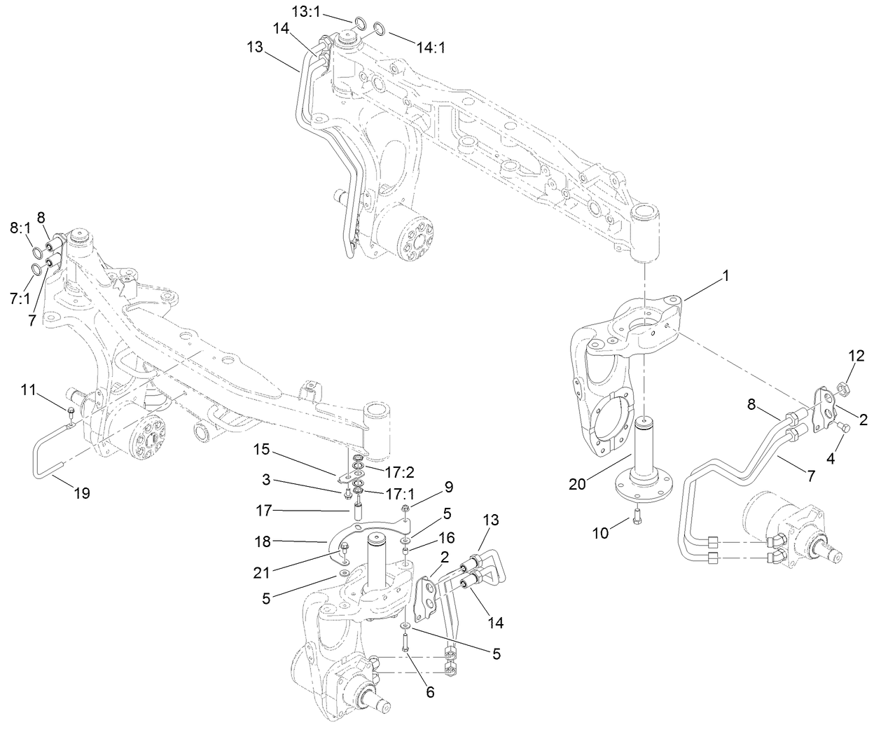 4 Wheel Drive Steering Assembly