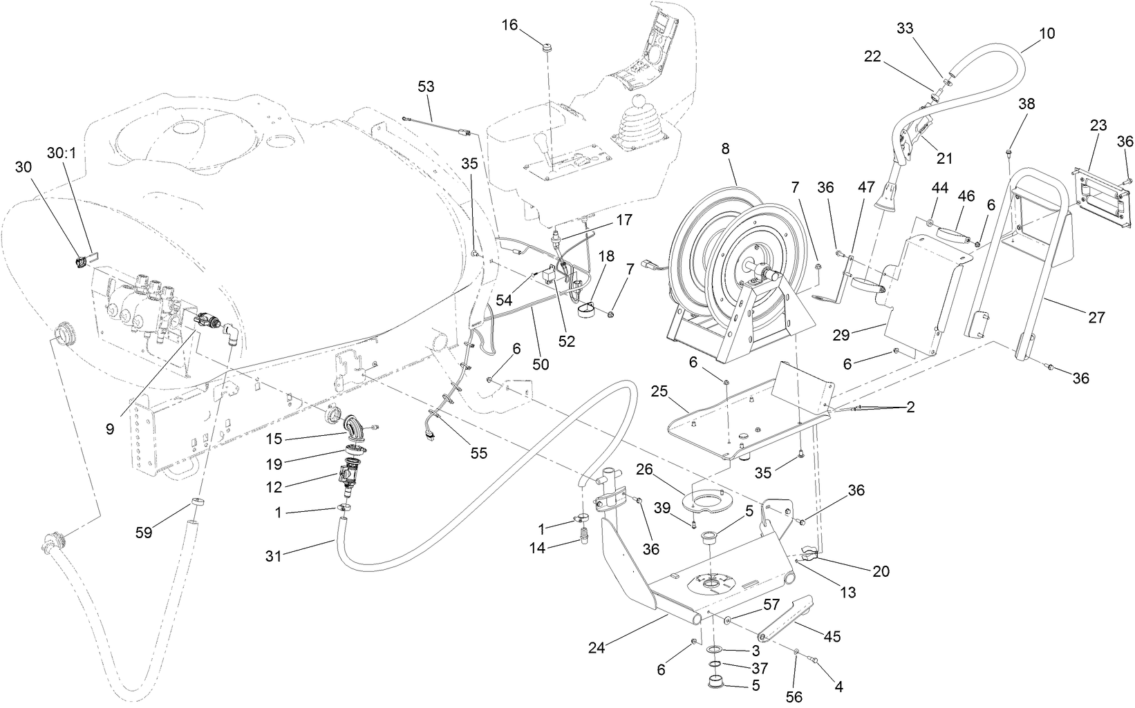 Electric Hose Reel Kit