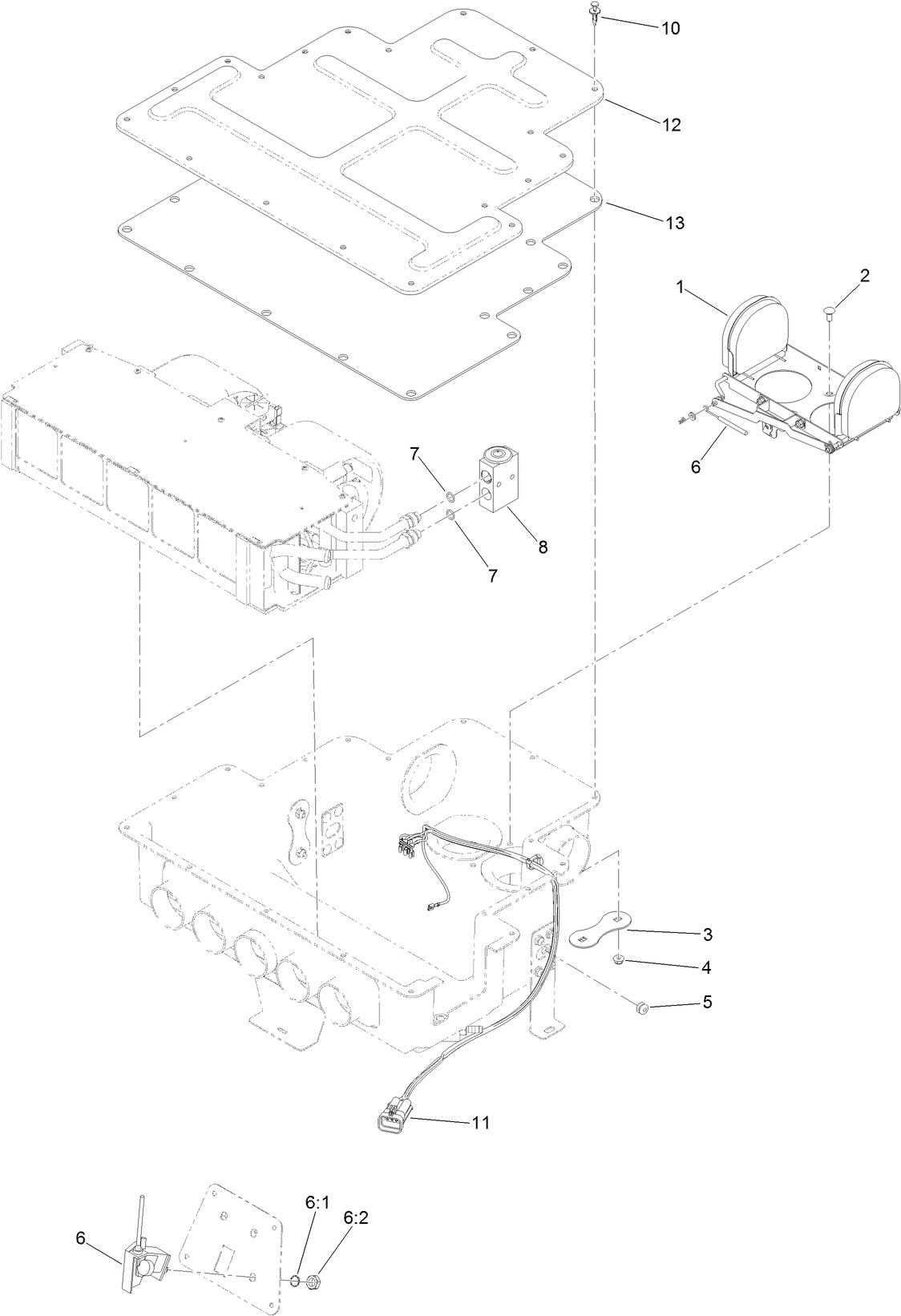 Air Diverter and Expansion Valve Assembly