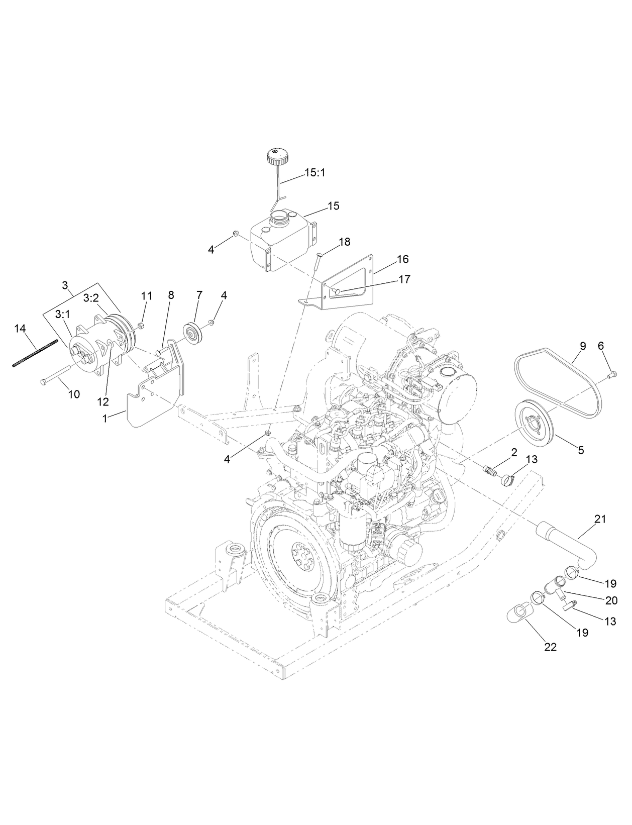 Yanmar A/C Assembly