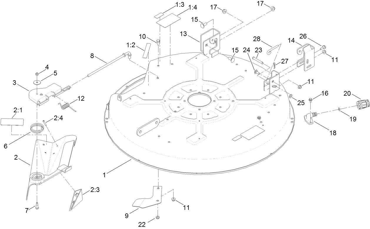 32 Inch Deck Assembly