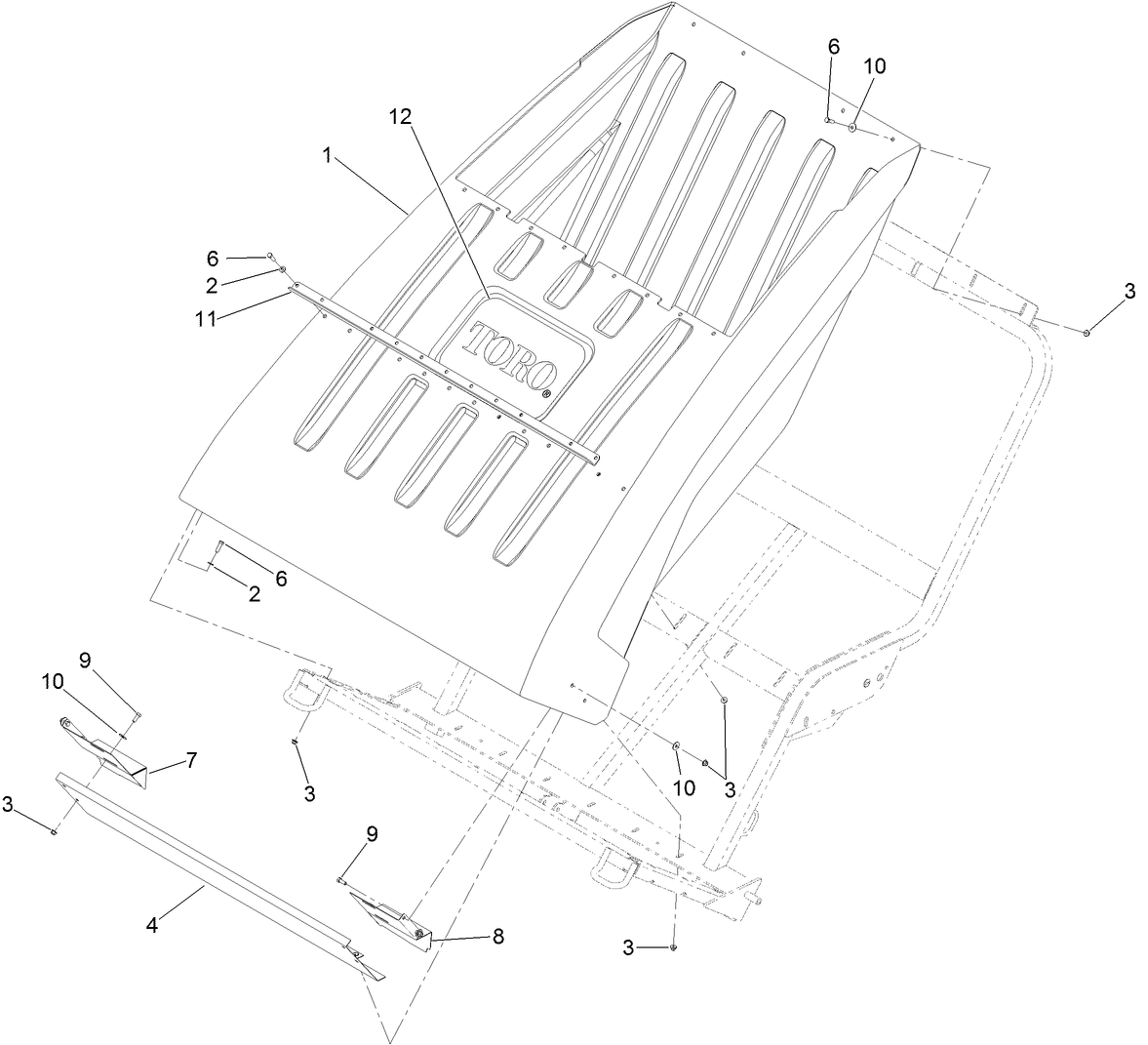 Hopper and Baffle Assembly