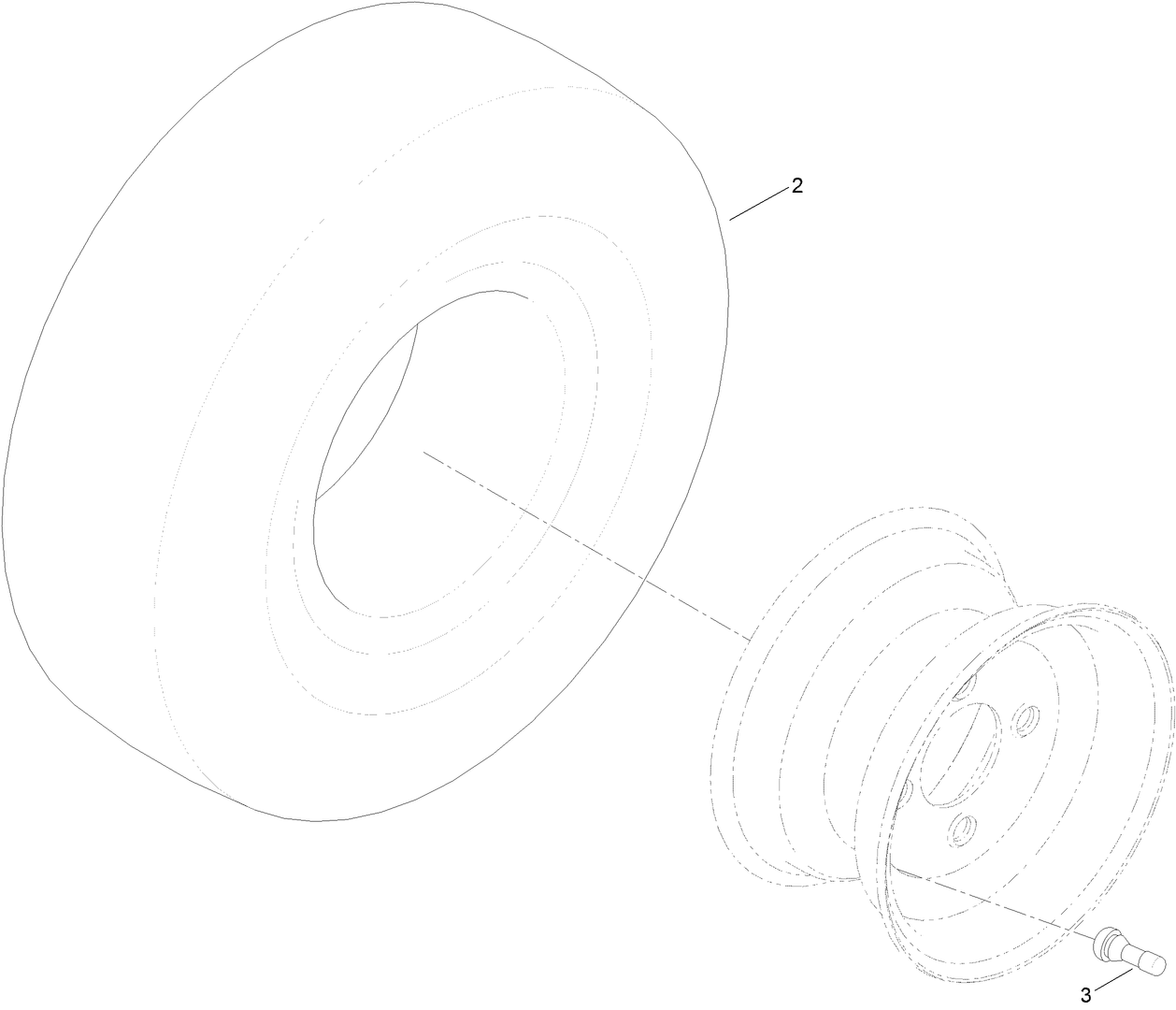 4 Ply Wheel and Tire Assembly No. 119-3422