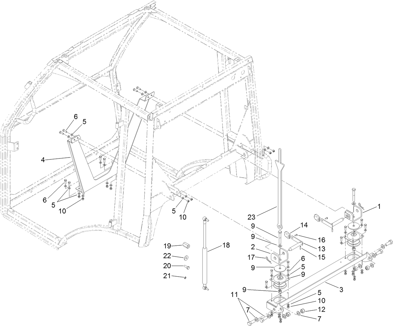 Rear Support Assembly