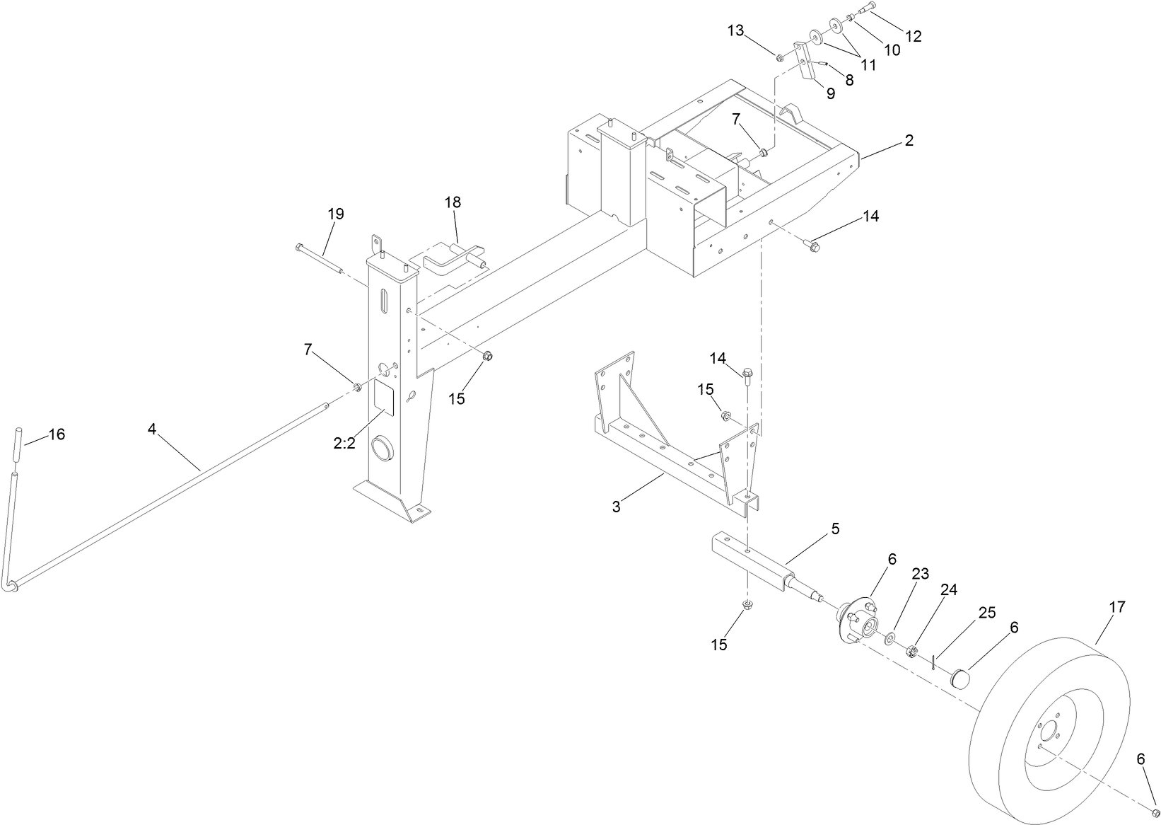 Frame and Axle Assembly