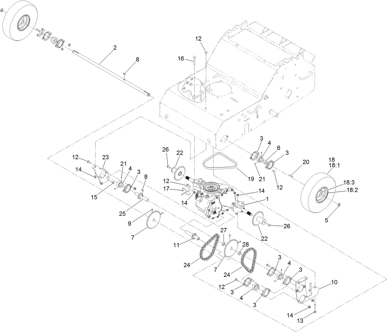 Transaxle Drive Assembly
