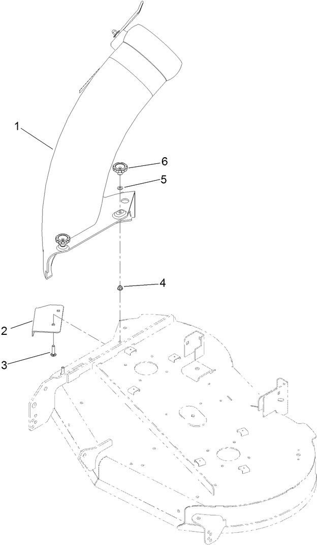 42 Inch Chute Mounting Assembly